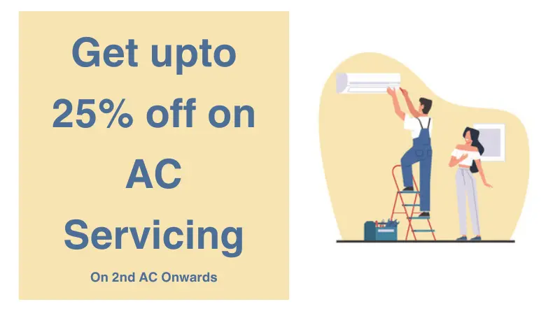 get upto 25% off on ac servicing with one point services