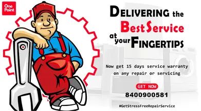 15 days service warranty on all type appliance repair service