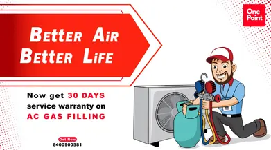get 30 days service warranty on ac gas filling